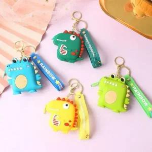 실리콘 애니멀 캐주얼 동전지갑 공룡 필수템 악어 키