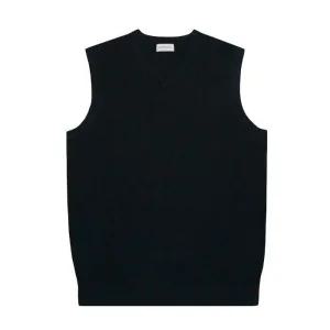 [오스틴리드]AUSTINREED HC06 (이월상품)네이비 방모 V넥 베스트 AWP24301 (42516390)