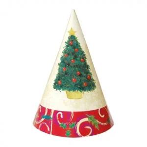 크리스마스 고깔모자 6개입 트리 파티 장식 소품 데코