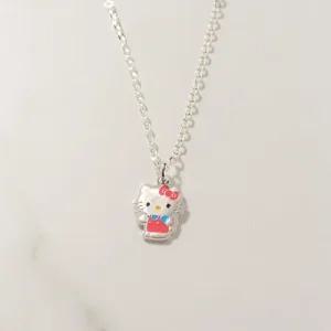 헬로키티 아동 주얼리 큐티 멜빵 키티 실버목걸이(미아방지, 각인 추가)