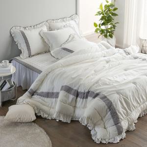 호텔이불 신혼침구세트 웨딩 혼수예단 호텔식침구  봄 가을 겨울 순면 고밀도 바스락이불