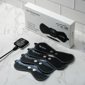 패드4매+2매 FOR THE 3H EMS 저주파 미니 마사지기 6가지 마사지모드 안마기 19단계 강도조절