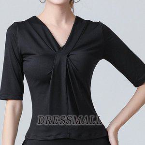 [드레스몰]씨이오 댄스 탑 여성 라인 스포츠 챠챠 밸리 댄스복 상의탑