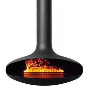 천장형 벽난로 비행접시 히터 별장 나무 장작 감성