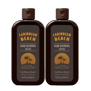 캐리비안비치 다크 블렌딩 바디 태닝오일 250ml 2개