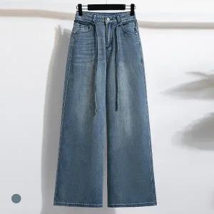 KARRA (88까지)리벳와이드데님팬츠+끈벨트SET_A5M0950