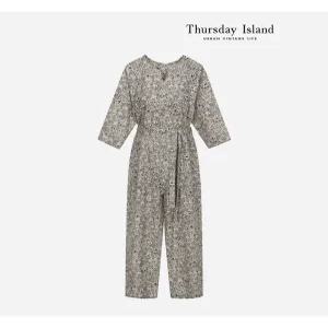 [써스데이아일랜드][Thursday Island] 플라워 벨티드 오버롤(T236MPT132W)