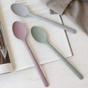 [콩심팥심]실리콘 작은 요리 스푼 주방 볶음 수저 조리 숟가락 실리콘요리국자