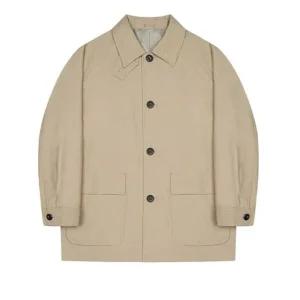 [갤러리아] 지이크 브라운 숏 발마칸 트렌치코트 PJNAH7306