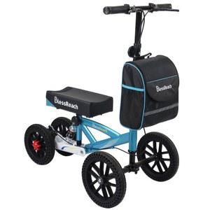 블레스리치 무릎 스쿠터, 올터레인 접이식 스쿠터 워커, 발 부상용 디스크 브레이크 워커 컴팩트 목발 대안