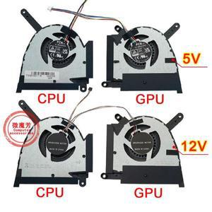 ASUS FX517 FX517ZR FX517Z FX517ZC AIR 2022 DC5V/12V RTX3050/TI RTX3060 RTX3070 용 새 CPU 팬 GPU 냉각