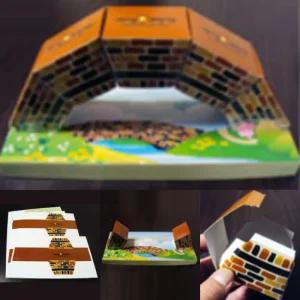 아치교 만들기 아치형 다리 도면 미니블럭 힘의분산 원리실험 과학교구 (10인용)