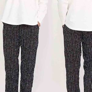 겨울 기모 몸빼 고무줄 바지 스트라이프 남자 융털 홈웨어 작업바지