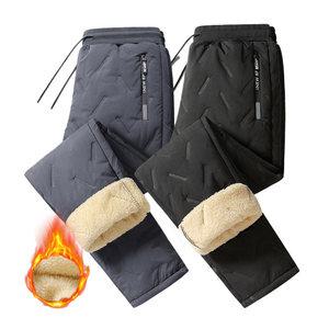 겨울 남자 방한 기모 패딩바지 융털 트레이닝 바지 남성 팬츠 조거형 일자형