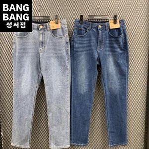 [셀러허브 1]뱅뱅 HC04 봄남성 인밴드 밑위긴워싱 스판청바지 라이크라 허벅지넉넉 레귤러 사계절 편한 청
