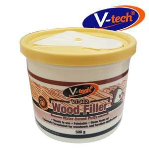 내츄럴 500g 브이텍 우드필러 퍼티 목재 보수제 흠집