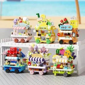 [퍼즐피플]나노블럭 미니 푸드트럭 6종 세트 2135조각(PCS)