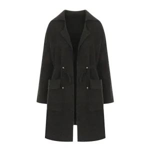 [롯데백화점]티뷰 오픈 아웃 포켓 스트링 니트 코트_V5D-MCT003