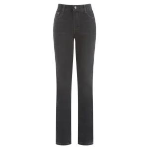 [샵앤]NO.607 국산 여성 사계절 피그먼트워싱 블랙 일자 데님 청바지 VS-WPT-607