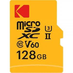 Kodak MicroSD Card 256GB UHS-II U3 V60 Ultra Fast Transfer Rate 300MB/s Read 160MB/s Write 4K/8K Vid