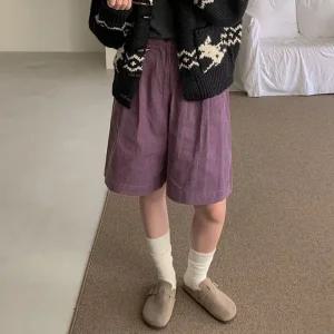 [코코블랑] 코듀로이 버뮤다 팬츠(뒷밴딩)