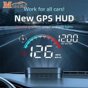 헤드업디스플레이 HUD M22 차량용 GPS 헤드 업 디스플레이 속도 RPM KMH MPH 속도계 프로젝터 스크린 주행