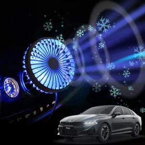 K5DL3 차량용 송풍구 호환 선풍기 시즌3용서큘레이터 카팬 용선풍기 무드등 각도조절 구용 구선풍기 용써