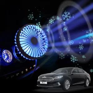 신형K7 차량용 송풍구 호환 선풍기 시즌3용서큘레이터 카팬 용선풍기 무드등 각도조절 구용 구선풍기 용써