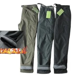 독일 수출 방풍 방수 아웃도어 기모 소프트 팬츠 남성 일자 겨울 캐주얼 바지