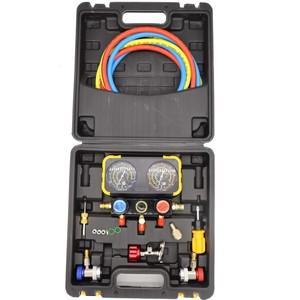 자동차 에어컨 압력 매니폴드 게이지 키트, R22 R-410A R-134a R32 냉매 오프너 신제품