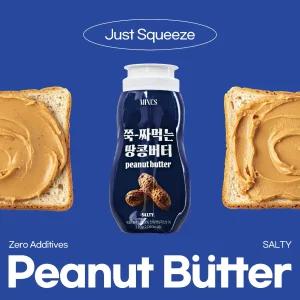 미네스 쭉 짜먹는 땅콩버터 솔티 100% 무첨가