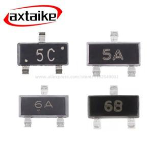 3000PCS BC807-16 -40 5A 5B 5C 6A 6B 6C SOT23 NPN PNP 45V 500mA 트랜지스터 SMD