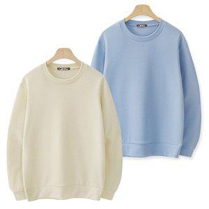 [엠엔씨][MNC] [2장묶음] 엠보 베이직 맨투맨 (MDMU365LW)