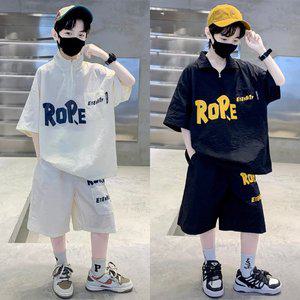 [삐삐네옷가게]남아 주니어 로프 아노락 반팔 바스락 상하세트