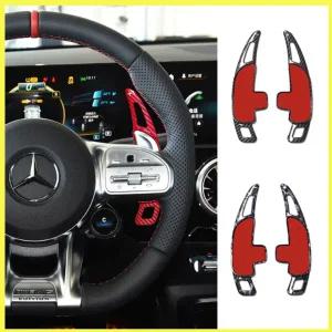 패들쉬프트연장킷 핸들튜닝용품 메르세데스-벤츠 호환 AMG 스티어링 휠 패들 시프트 A35 A45 C43 C63 E63 S