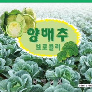 [3일행사]양배추 브로콜리즙[50팩+6팩맛보기]/양배추즙 1팩당 100ml