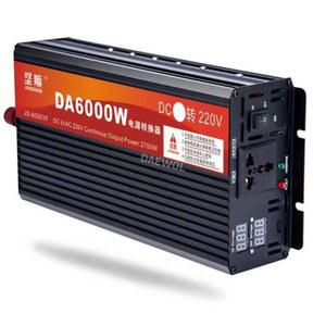 차량용인버터 6000W 캠핑용 전압 순수정현파 4000W 220V 12V