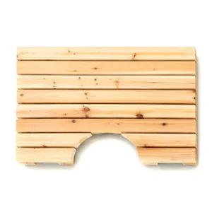 편백나무 욕실발판 변기형 63cmx46cm 히노끼발판 원목발판 편백나무발매트 베란다발판