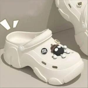 여성 EVA 통굽 키높이 플랫폼 뮬샌들 슬리퍼 데일리 신발