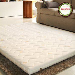 [듀로플렉스] 유기농 천연라텍스매트리스 토퍼 2.5cm퀸 (듀폰타이벡 방수커버 증정)