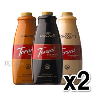 토라니 퓨어메이드 소스 다크 초콜렛/카라멜/화이트 1.89kg 모음 (2개1세트)