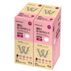 웰킵스 KF94 소형 마스크, 30매x 2