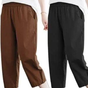 7부 인기 여성 아이스 냉장고 감성 팬츠 시원한 여름 (WFJ17QQ)