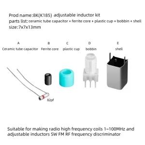 가변 액세서리 코일 주파수 고주파 수제 기용품 아마추어 다층 전 식별 인덕터 라디오