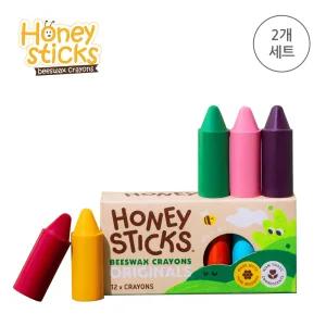 [허니스틱] 비즈왁스 크레용-오리지널 12색 2개세트 / 아기크레용 유아크레파스