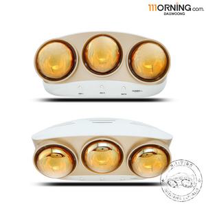 대웅모닝컴 1초 순간 난방 욕실 화장실 난방기 목욕탕히터 3구 전기 히터 욕실난방기 DWH-V8075T