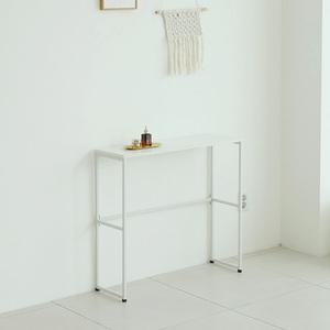 이츠퍼니 1인가구 콘솔 1단 사이드 테이블 화장대 선반 장식장 노트북책상  협탁 철재콘솔