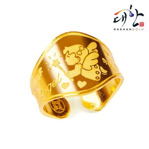 순금 심플 천사 돌반지 1.875g 아기 조카 첫돌 백일 돌잔치 선물