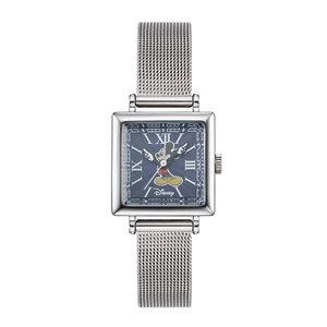미키마우스 뉴트로 여성 사각 메탈시계 D11922MBL
