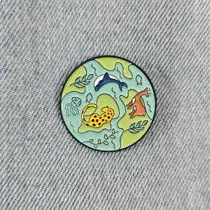 CQZ156 지구환경 동물 뱃지 켐페인 브로치